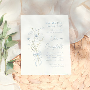 Etwas Blue Wildblume Budget Brautparty