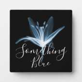 Etwas Blue X-Ray Lily Blume Hochzeit Fotoplatte (Vorderseite)