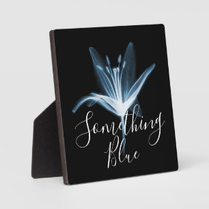 Etwas Blue X-Ray Lily Blume Hochzeit Fotoplatte
