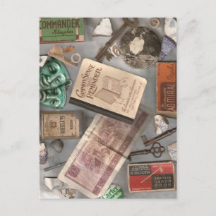 ETWAS BORROWED POSTKARTE