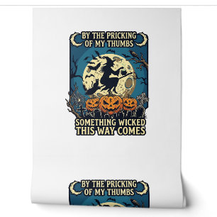 Etwas Böses Kommt Mit Halloween-Kürbis-Hexe Tapete