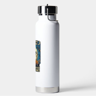 Etwas Böses kommt mit Hexen Halloween Kürbis Trinkflasche
