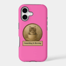 Etwas braut sich zusammen Kitten Hot Pink iPhone-H