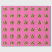Etwas brodelt Hot Pink Hot Geschenkpapier (Flach)