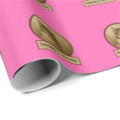 Etwas brodelt Hot Pink Hot Geschenkpapier (Rolleneckpunkt)