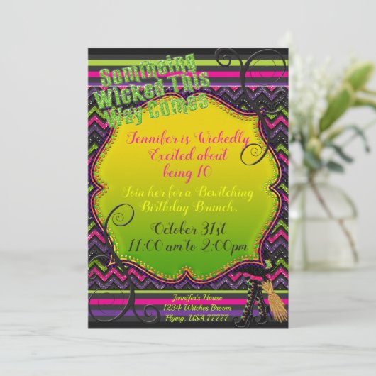 Etwas, das auf diese Art und Weise zerstört wird,  Einladung (Stehend Vorderseite)