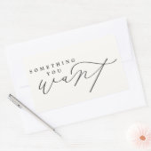 Etwas, das du am Weihnachtsabend/Weihnachtsgeschen Rechteckiger Aufkleber (Umschlag)