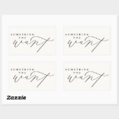 Etwas, das du am Weihnachtsabend/Weihnachtsgeschen Rechteckiger Aufkleber (Blatt)