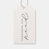 Etwas, das Sie am Weihnachtsabend/Weihnachten brau Geschenkanhänger (Vorderseite)