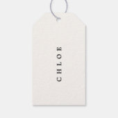 Etwas, das Sie am Weihnachtsabend/Weihnachten brau Geschenkanhänger (Rückseite)