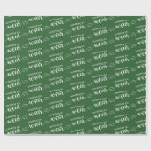 Etwas, das Sie für einen grünen und weißen Urlaub  Geschenkpapier (Flach)