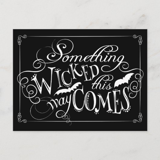 Etwas, das so geknackt ist, kommt auf eine wunders postkarte (Vorderseite)