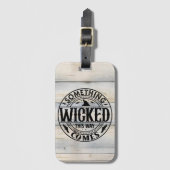 Etwas, das so verdreht ist gepäckanhänger (Vorderseite Vertikal)