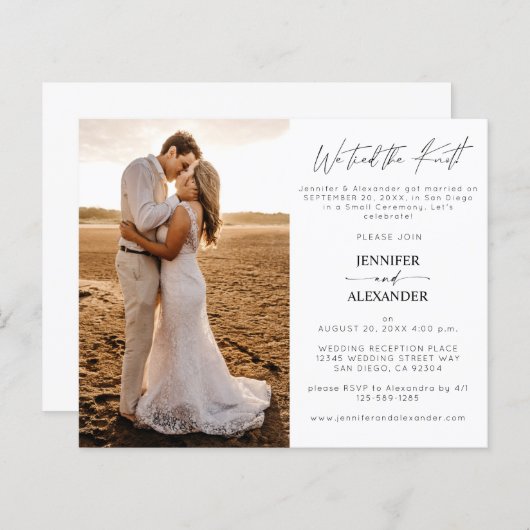 Etwas, das wir nicht mehr als 1 Foto nach Hochzeit (Vorne/Hinten)