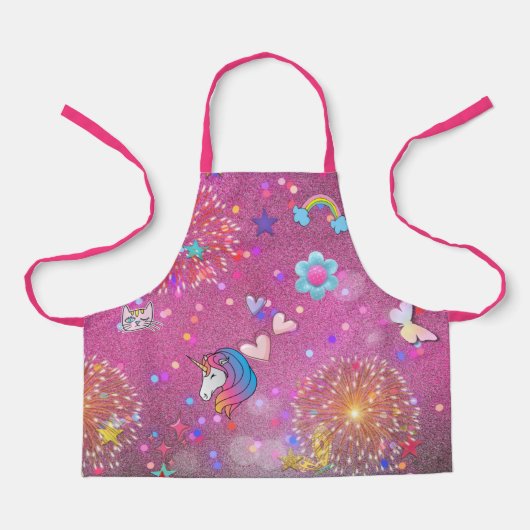 etwas Farbe 2 pink Schürze (Vorderseite)