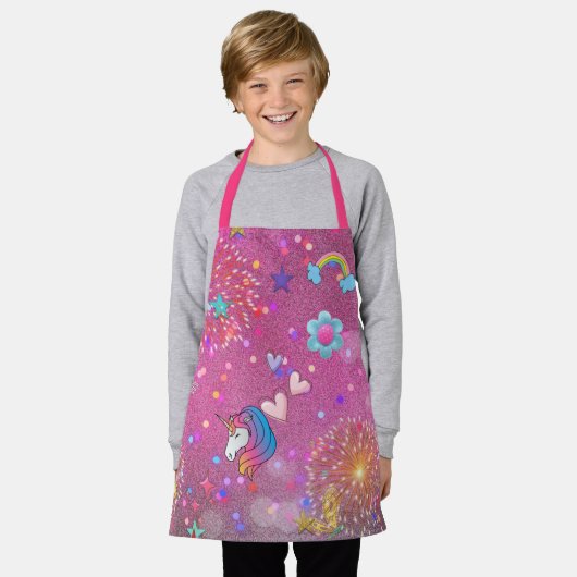 etwas Farbe 2 pink Schürze (Getragen)