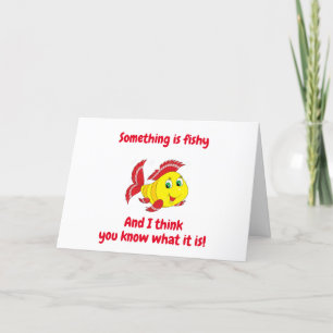 ETWAS FISCHE? SIE SEHEN SO "JUNGE" KARTE AUS