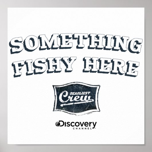 Etwas Fischen hier Poster (Vorne)