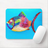Etwas Fischen Spaß Maus Pad Mousepad (Mit Mouse)