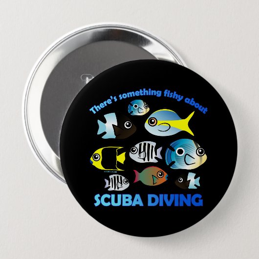 Etwas Fischen über Scuba Button (Vorne & Hinten)