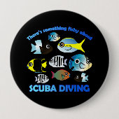 Etwas Fischen über Scuba Button (Vorderseite)