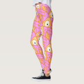 Etwas Fisches! niedlicher künstlerischer rosa Fisc Leggings (Links)