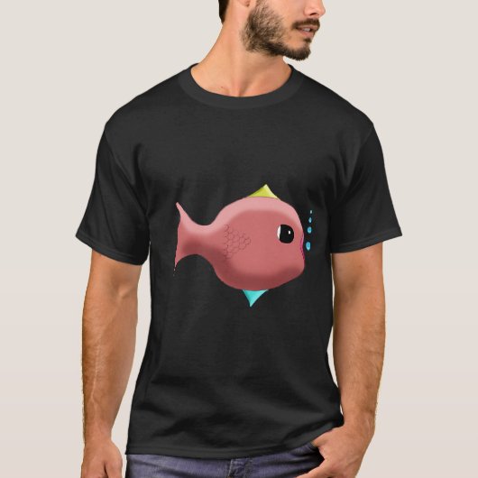 Etwas Fisches transparenter Hintergrund T-Shirt (Vorderseite)