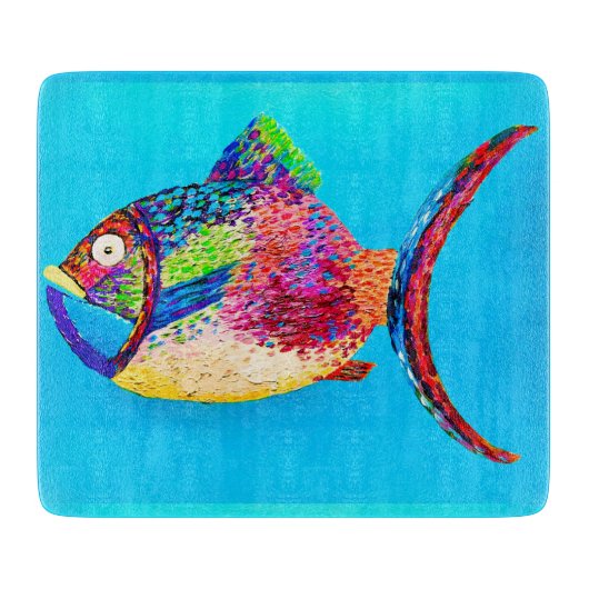 Etwas Fishy Cutting Board Schneidebrett (Vorderseite)