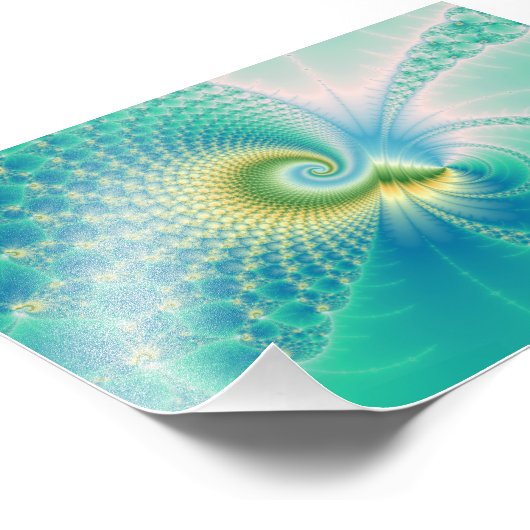 Etwas Fishy - Fraktal Art Fotodruck (Ecke)