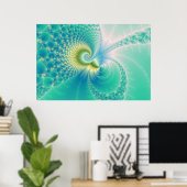 Etwas Fishy - Fraktal Art Poster (Heimbüro)