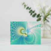 Etwas Fishy - Fraktal Art Postkarte (Stehend Vorderseite)