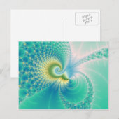 Etwas Fishy - Fraktal Art Postkarte (Vorne/Hinten)