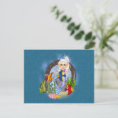 Etwas Fishy Mermaid Pixel Art Postkarte (Stehend Vorderseite)