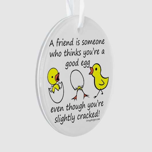 Etwas gebrochenes lustiges bester ornament (Vorderseite)