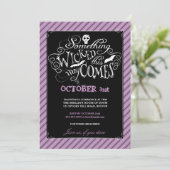 Etwas Glückliches Halloween-Party Einladung (Stehend Vorderseite)