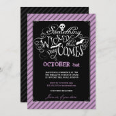 Etwas Glückliches Halloween-Party Einladung (Vorne/Hinten)