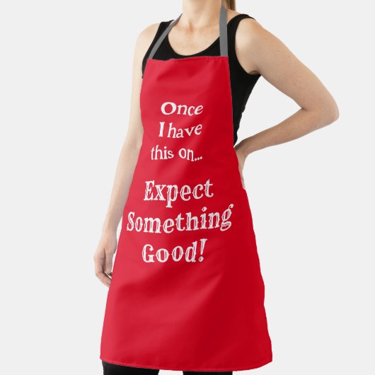 Etwas Gutes | Funny Phrase with White Text Schürze (InSitu)