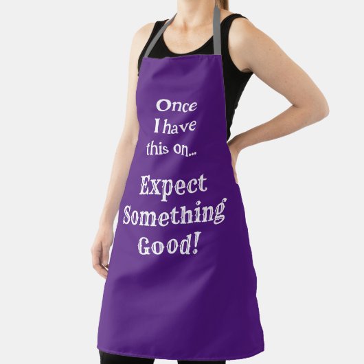 Etwas Gutes | Funny Phrase with White Text Schürze (InSitu)