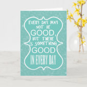 Etwas Gutes in jedem Tag anpassen Karte (Gelbe Blume)