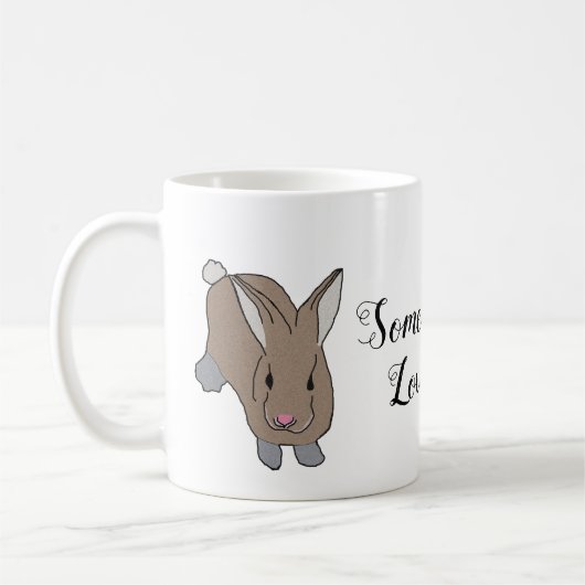 Etwas Häschen-Lieben ich Kaffeetasse (Links)