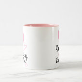 Etwas Häschen-Lieben Sie niedliche Neuheit Ostern Zweifarbige Tasse (Mittel)