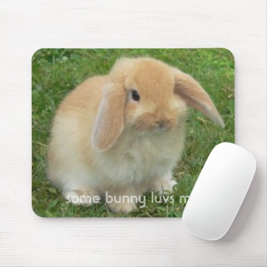 etwas Häschen luvs ich Mousepad (Mit Mouse)