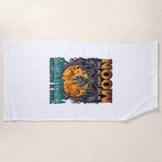 Etwas Heimsuchender Mond Halloween Zombie Hand Gra Strandtuch