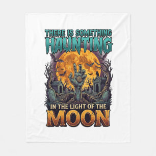 Etwas Heimsuchendes Mond Halloween Zombie Hand Gra Fleecedecke