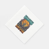 Etwas Heimsuchendes Mond Halloween Zombie Hand Gra Serviette (Ecke)