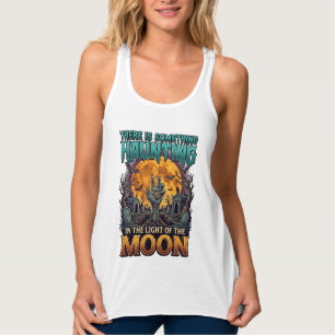Etwas Heimsuchendes Mond Halloween Zombie Hand Gra Tank Top