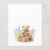 Etwas Honig auf dem Weg Bear Baby Dusche (Rückseite)