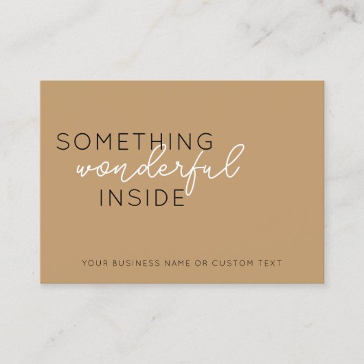 Etwas in Beige dank Juwelenpflege Visitenkarte (Vorderseite)