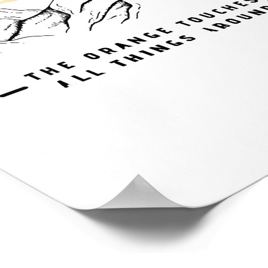 ETWAS IN DER ORANGE POSTER (Ecke)