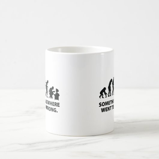 Etwas, Irgendwo ging furchtbar falscher Kaffee Mu Kaffeetasse (Mittel)